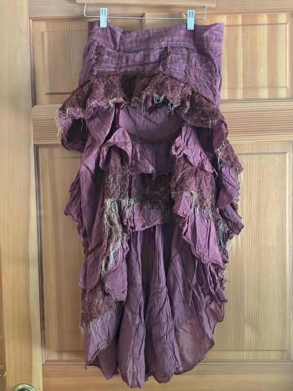 bohemian high/low skirt